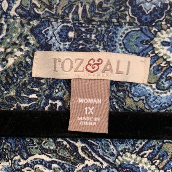 Roz &amp; Ali | Tops | X Roz Ali Blouse | Poshmark
